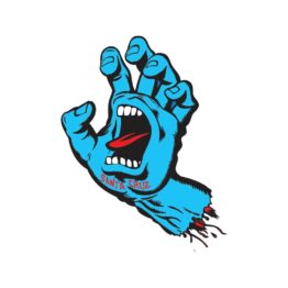 Santa Cruz Screaming Hand Sticker Blue