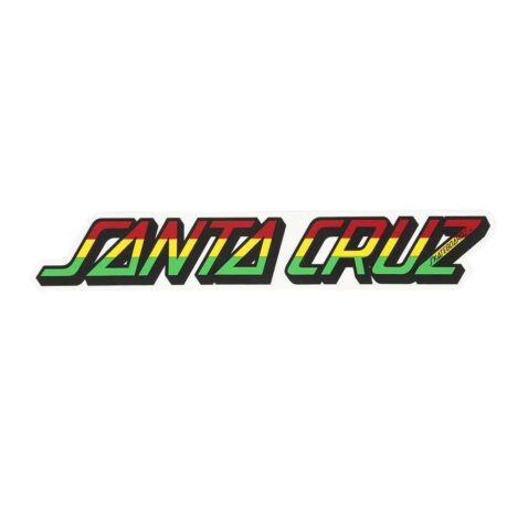 Santa Cruz Rasta Strip Sticker