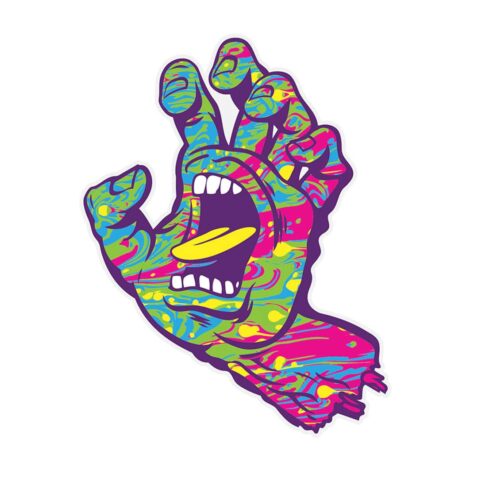Santa Cruz Spill Hand Sticker