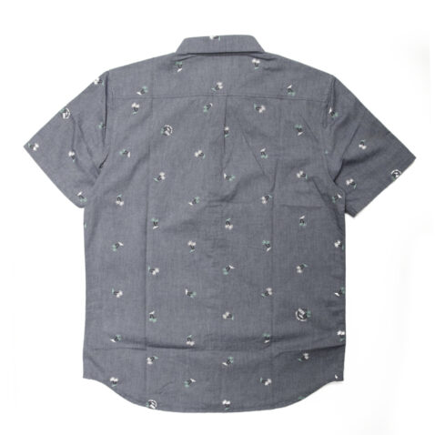 Vans Houser Buttondown T-Shirt Dress Blues Dual Palm Ditsy