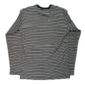 Vans Striped LS Shirt (Black-White) 01-min