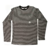 Vans Striped LS Shirt (Black-White)-min