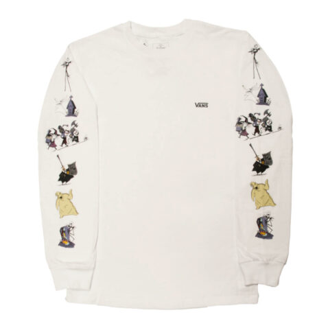 Vans x The Nightmare Before Christmas Characters Long Sleeve T-Shirt White