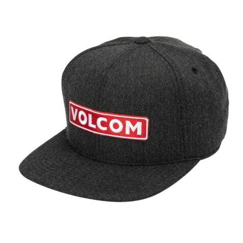 Volcom Bartar 110 Snapback Hat Charcoal Heather