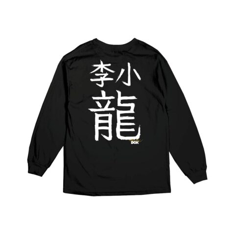 DGK x Bruce Lee Little Dragon Long Sleeve T-Shirt Black