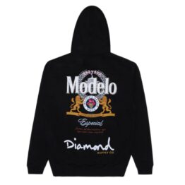 Diamond Supply Co x Modelo Especial Hooded Sweatshirt Black