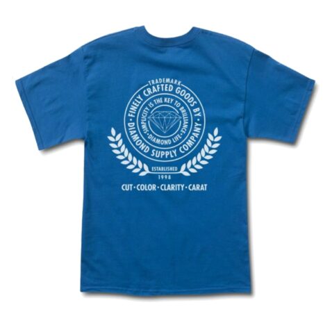 Diamond Supply Co Crafted Goods T-Shirt Royal Blue