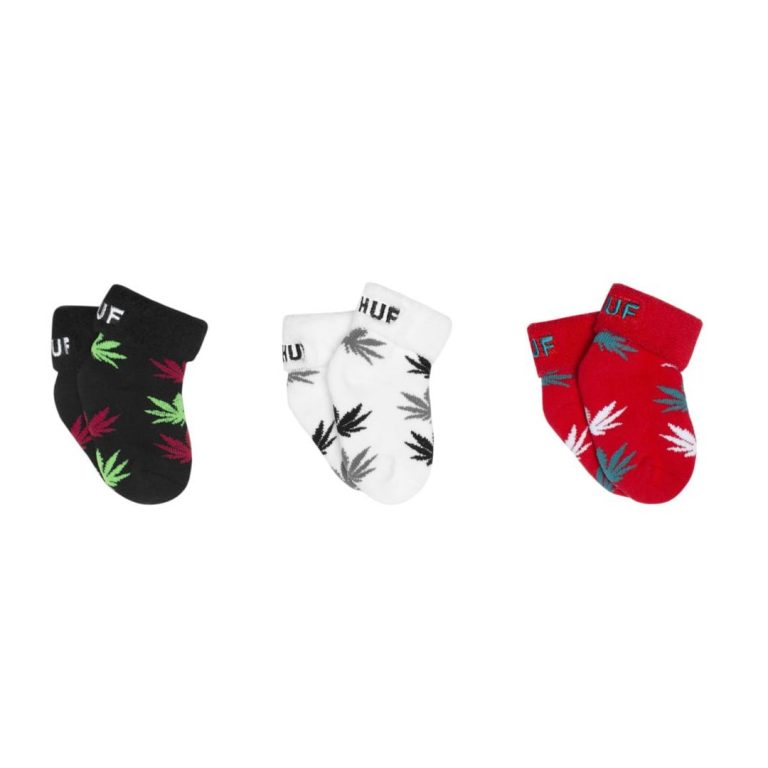 HUF Essentials Baby Seed Socks Black Green