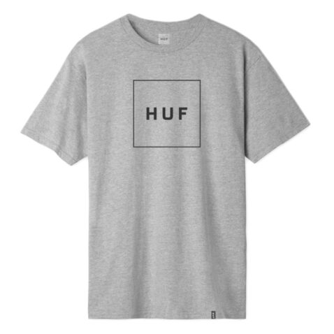 HUF Essentials Box Logo T-Shirt Grey Heather