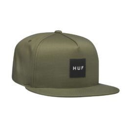 HUF Essentials Box Snapback Hat Martini Olive