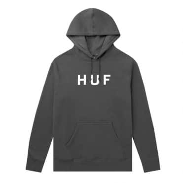 HUF Essentials OG Logo Hooded Sweatshirt Black