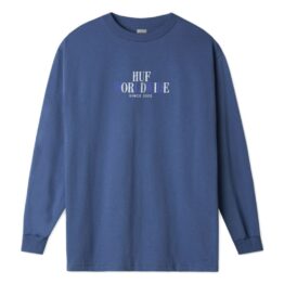 HUF Huf or Die Long Sleeve T-Shirt Insignia Blue