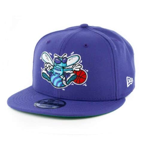 New Era 9Fifty Charlotte Hornets Basic Snapback Hat Purple