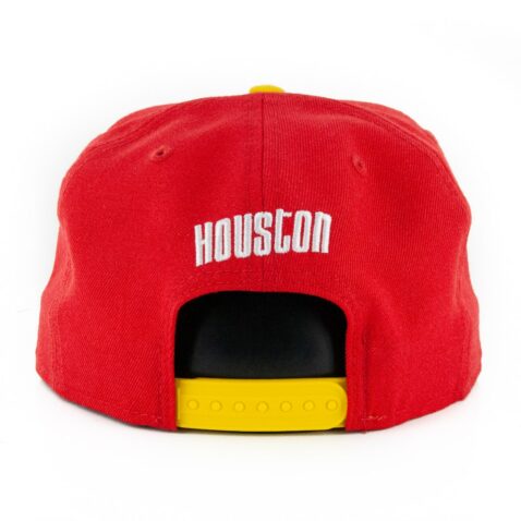 New Era 9Fifty Houston Rockets Basic Snapback Hat Red Yellow