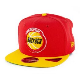New Era 9Fifty Houston Rockets Basic Snapback Hat Red Yellow