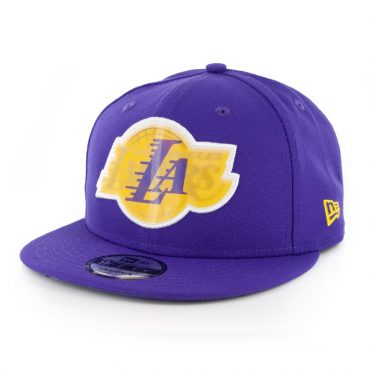 New Era 9Fifty Los Angeles Lakers Logo Change Snapback Hat Purple