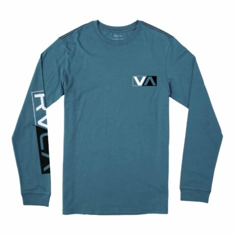 RVCA Lateral Long Sleeve T-Shirt China Blue
