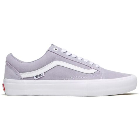 Vans Old Skool Pro Shoe Lilac Grey True White