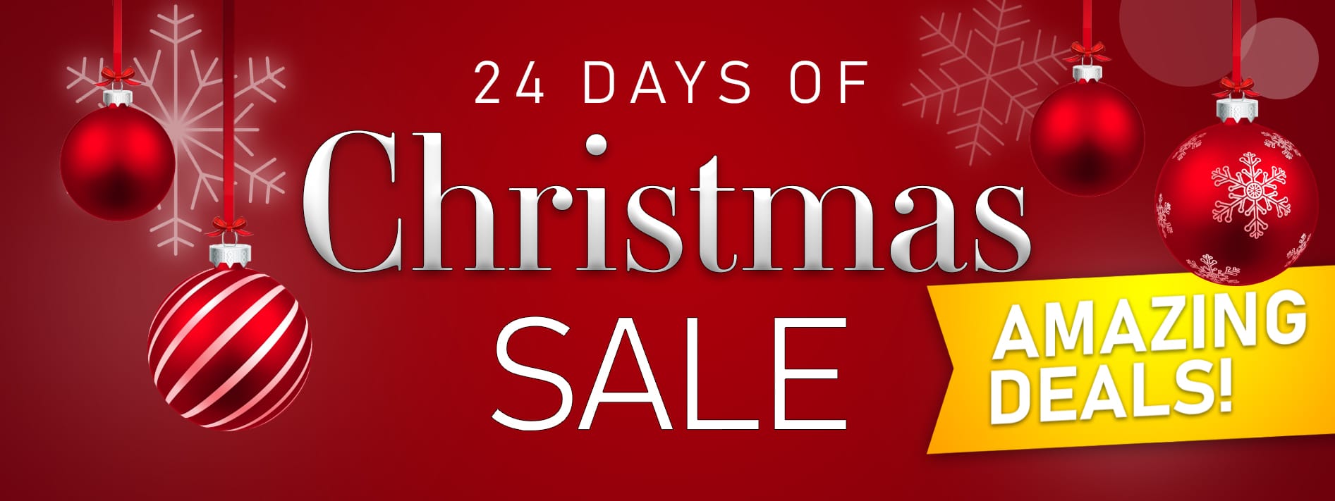 24 Days Of Christmas Sale Web Banner Landing Page
