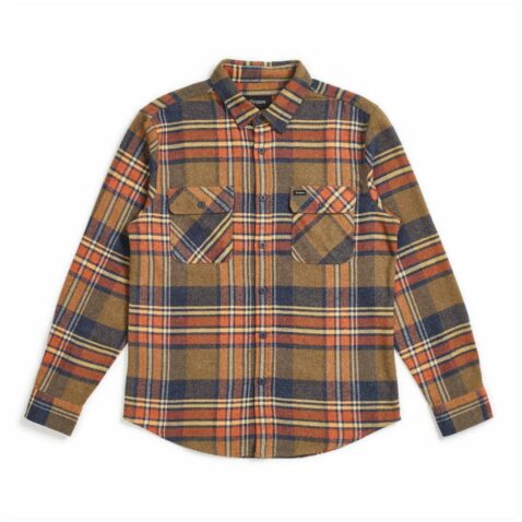 Brixton Bowery Long Sleeve Flannel Shirt Sage
