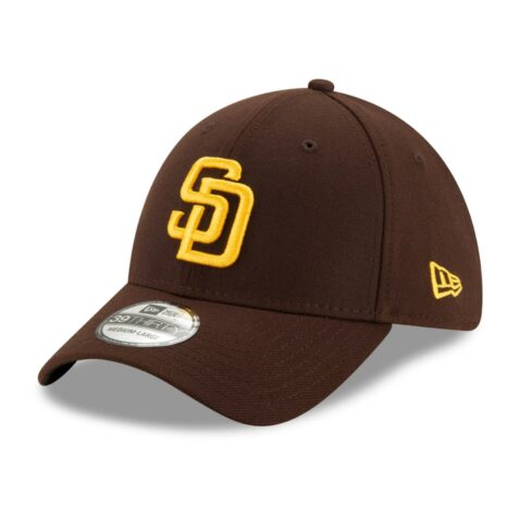 New Era 39Thirty San Diego Padres Game Team Classic Stretch Fit Hat Dark Brown
