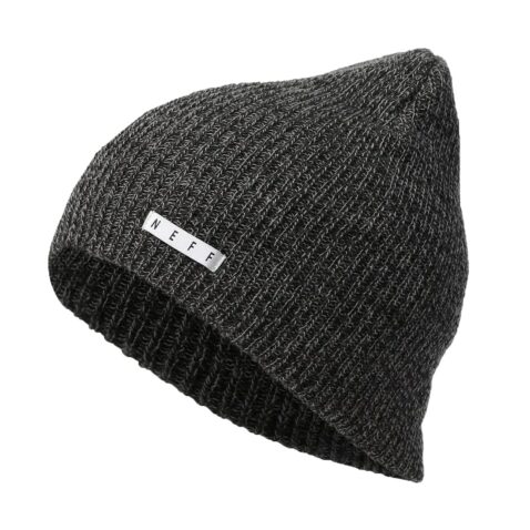 Neff Fold Heather Beanie Black Charcoal