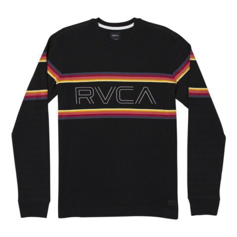 RVCA VHS Long Sleeve Crew T-Shirt Black