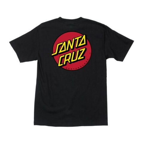 Santa Cruz Classic Dot T-Shirt Black - Image 2
