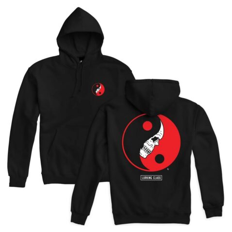 Sketchy Tank Balance PO Pullover Hooded Sweatshirt Black