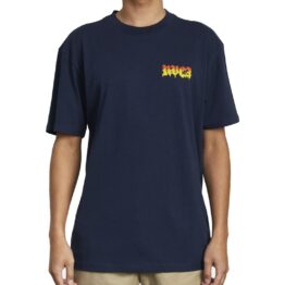 RVCA Mander T-Shirt Navy Marine