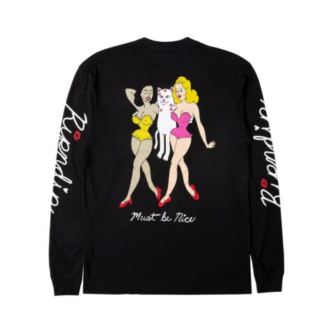 Rip N Dip Ladies Man Long Sleeve T-Shirt Black - Image 2