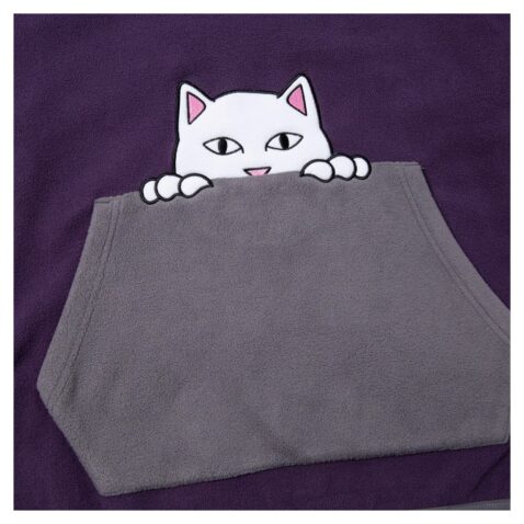 Rip N Dip Peek A Nermal Fleece Sweater Purple - Image 2