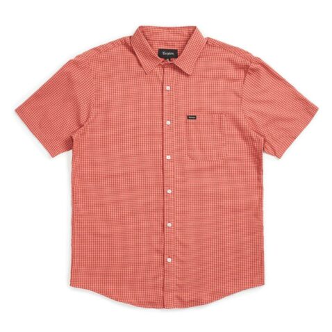Brixton Charter Plaid Long Sleeve Woven Shirt Cameo