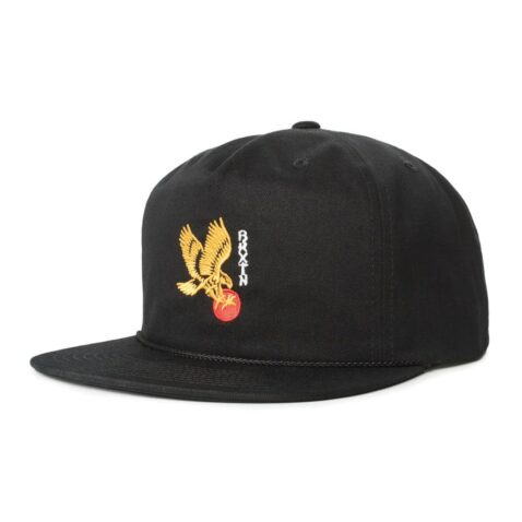 Brixton Prize HP Snapback Hat Black