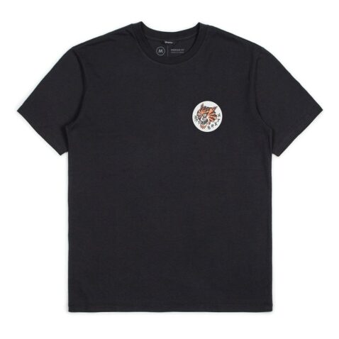 Brixton Ravage T-Shirt PRT Washed Black