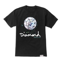 Diamond Supply Splash Sign T-Shirt Black