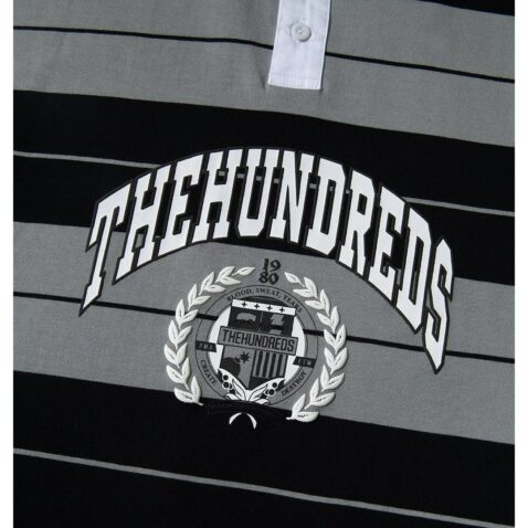 The Hundreds Charlie Long Sleeve Rugby Shirt Black