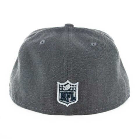 New Era 59Fifty Oakland Raiders Heather Crisp 3 Fitted Hat Heather Graphite