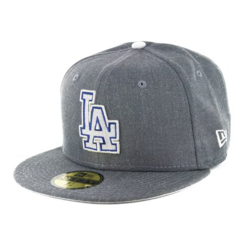New Era 59Fifty Los Angeles Dodgers Heather Fitted Hat Heather Graphite