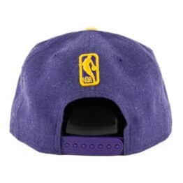 New Era 9Fifty Los Angeles Lakers Heather Snapback Hat Heather Purple
