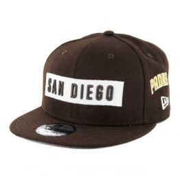 New Era 9Fifty Multi San Diego Padres Snapback Hat Dark Brown