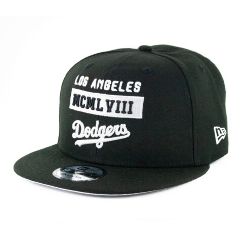 New Era 9Fifty Stack Los Angeles Dodgers Snapback Hat Black