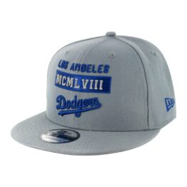 New Era 9Fifty Stack Los Angeles Dodgers Snapback Hat Storm Grey