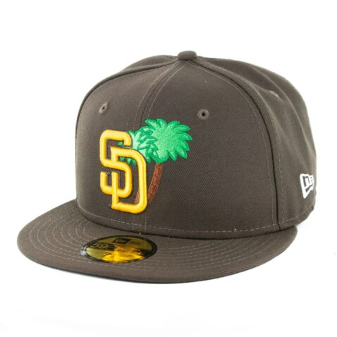 New Era x Billion Creation 59Fifty San Diego Padres Palm Fitted Hat Brown