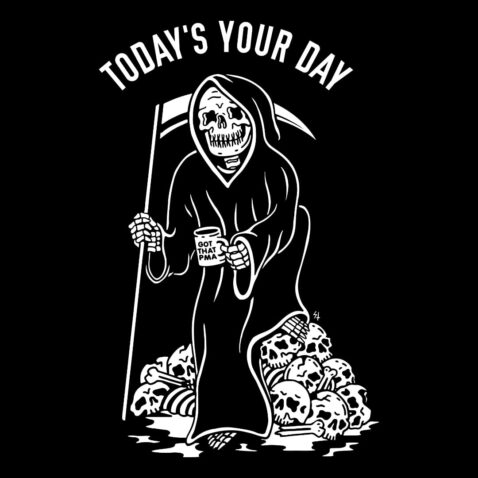 Sketchy Tank Your Day Hooded Sweatshirt Black