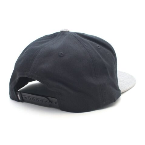 Vans Old Skool Circle Snapback Hat Black Heather Grey