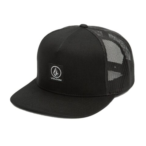 Volcom Box Stone Cheese Snapback Hat Black