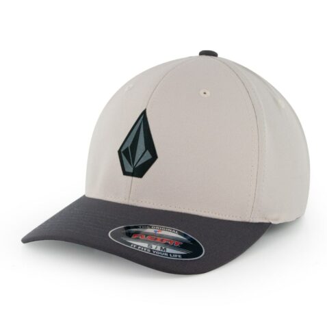 Volcom Stone Tech Xfit Flexfit Hat Almond