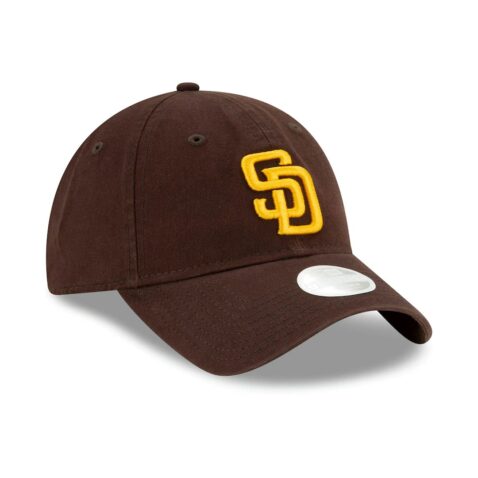 New Era 9Twenty San Diego Padres Youth Adjustable Hat Dark Brown
