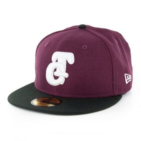 New Era 59Fifty Culiacan Tomateros Fitted Hat Two Tone Burgundy Black